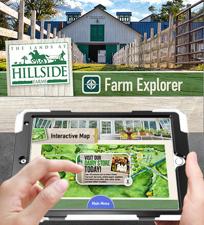 Hillside Farms iPad kiosk map popup