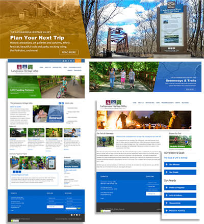 Lackawanna Heritage Valley Authority's website redesign